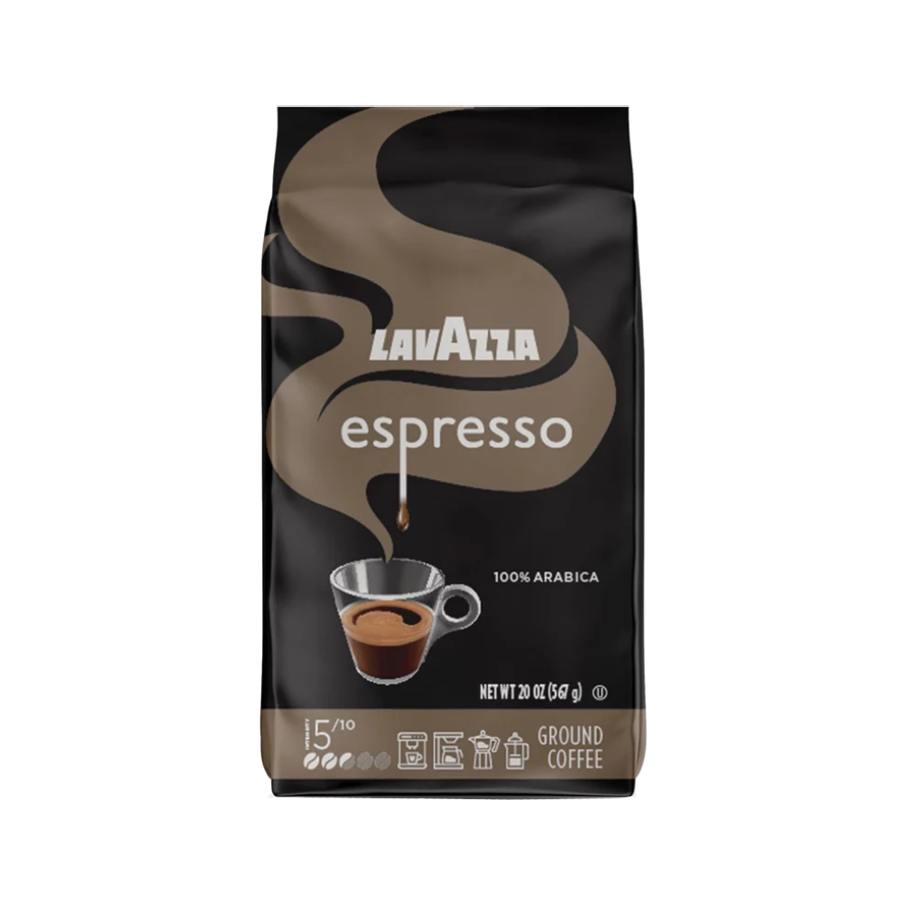 Lavazza Espresso Ground Coffee, Medium Roast, 100% Arabica, 20 oz Bag (Pack of 1)