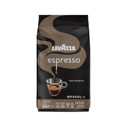 Lavazza Espresso Ground Coffee, Medium Roast, 100% Arabica, 20 oz Bag (Pack of 1)