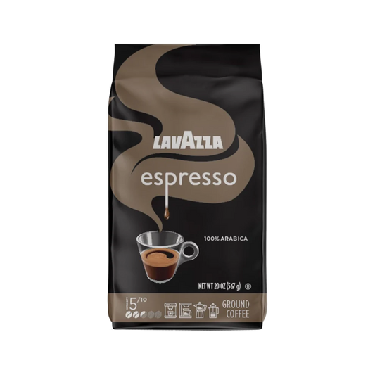 Lavazza Espresso Ground Coffee, Medium Roast, 100% Arabica, 20 oz Bag (Pack of 1)