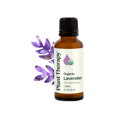 Plant Therapy Organic Lavender Essential Oil 100% Pure, USDA Certified Organic, Undiluted, Natural Aromatherapy for Diffusion & Topical Use, For Skin, Hair, Relaxation, Premium Therapeutic Grade 30 mL
