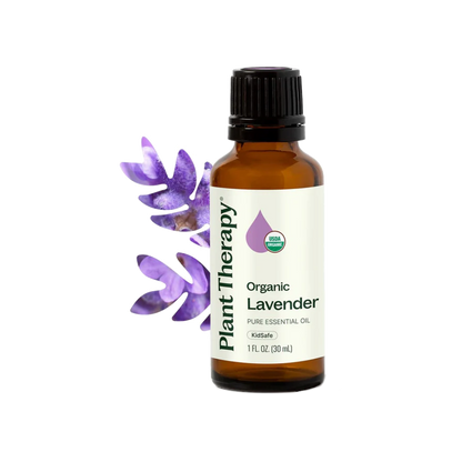 Plant Therapy Organic Lavender Essential Oil 100% Pure, USDA Certified Organic, Undiluted, Natural Aromatherapy for Diffusion & Topical Use, For Skin, Hair, Relaxation, Premium Therapeutic Grade 30 mL