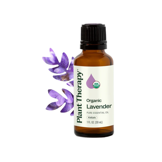 Plant Therapy Organic Lavender Essential Oil 100% Pure, USDA Certified Organic, Undiluted, Natural Aromatherapy for Diffusion & Topical Use, For Skin, Hair, Relaxation, Premium Therapeutic Grade 30 mL